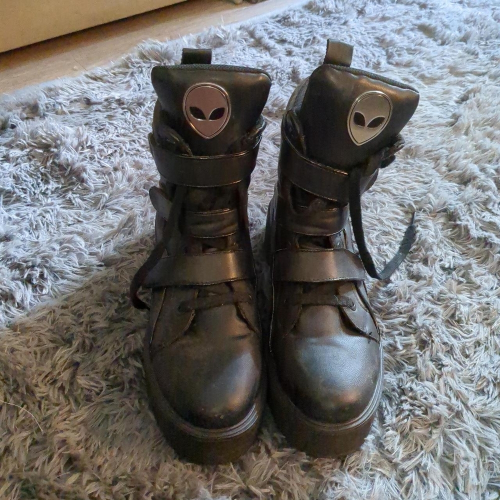 Killstar Black Alien Sneakers